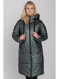 Ðимнее женÑкое палÑÑо-пÑÑ
овик Ð¼Ð¾Ð´ÐµÐ»Ñ ÐлименÑа оливкового ÑвеÑа